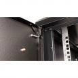 Шкаф 19" телекоммуникационный настенный,  18U 901x600х450 мм, дверь металл, черный